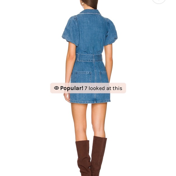 NWT Oxford Mini Dress in Stormy Blue by Show Me Your Mumu - Picture 4 of 4